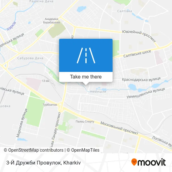Карта 3-Й Дружби Провулок