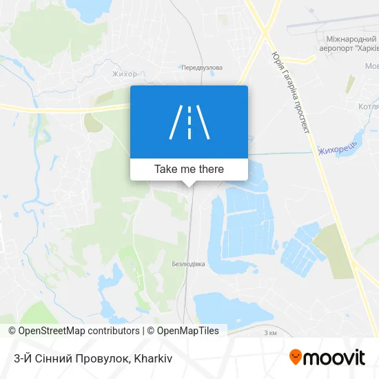Карта 3-Й Сінний Провулок