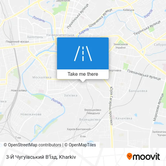 Карта 3-Й Чугуївський В’Їзд