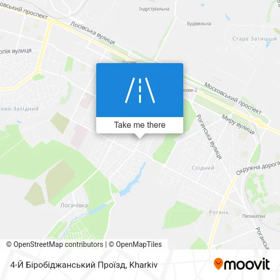 Карта 4-Й Біробіджанський Проїзд