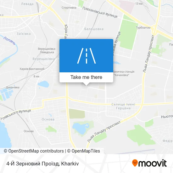 Карта 4-Й Зерновий Проїзд