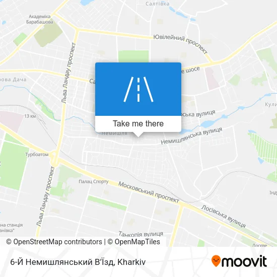 Карта 6-Й Немишлянський В’Їзд