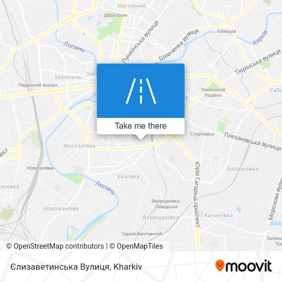 Єлизаветинська Вулиця map
