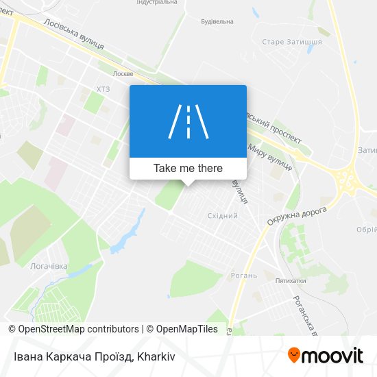 Івана Каркача Проїзд map