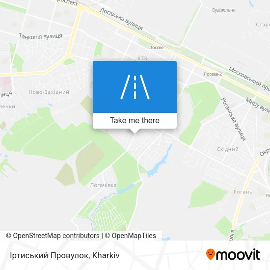 Карта Іртиський Провулок