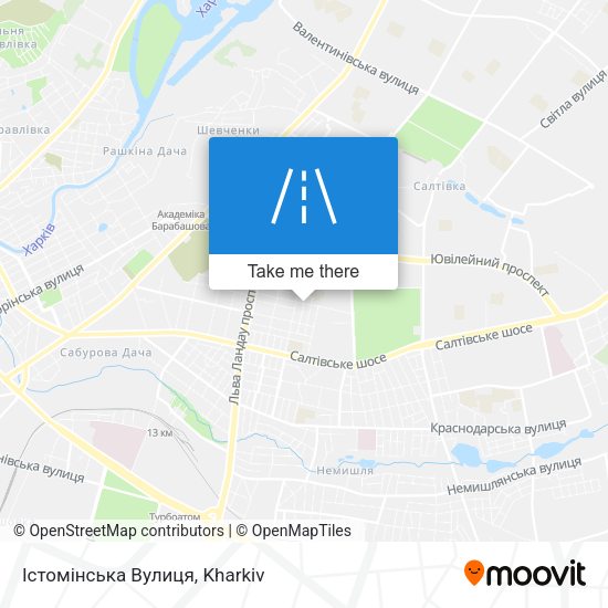 Карта Істомінська Вулиця