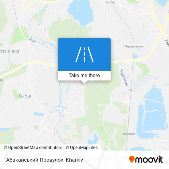 Карта Абаканський Провулок