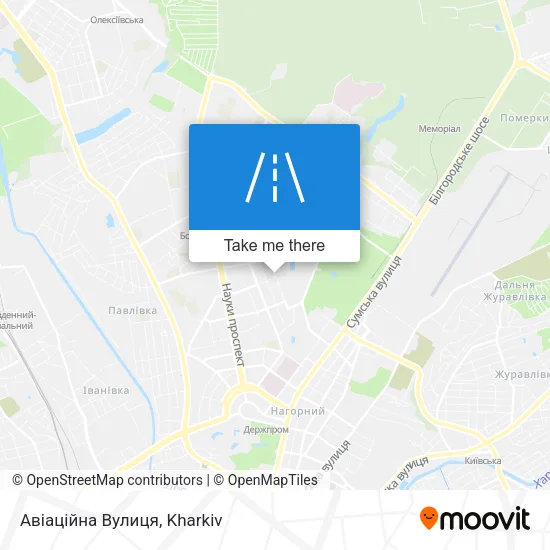 Карта Авіаційна Вулиця