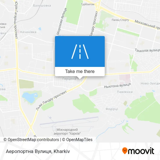 Карта Аеропортна Вулиця