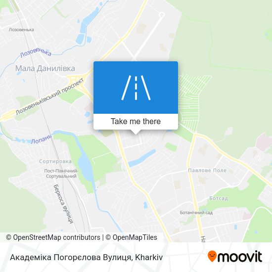 Академіка Погорєлова Вулиця map