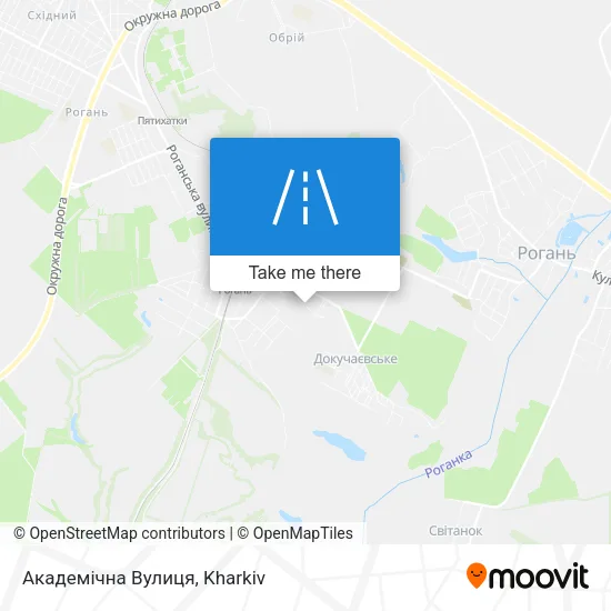 Карта Академічна Вулиця