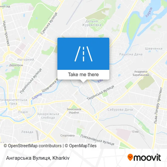 Карта Ангарська Вулиця