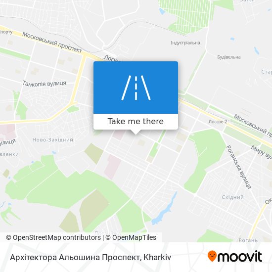 Архітектора Альошина Проспект map