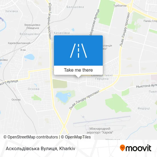 Карта Аскольдівська Вулиця