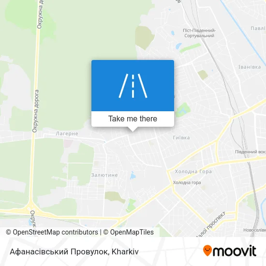 Карта Афанасівський Провулок