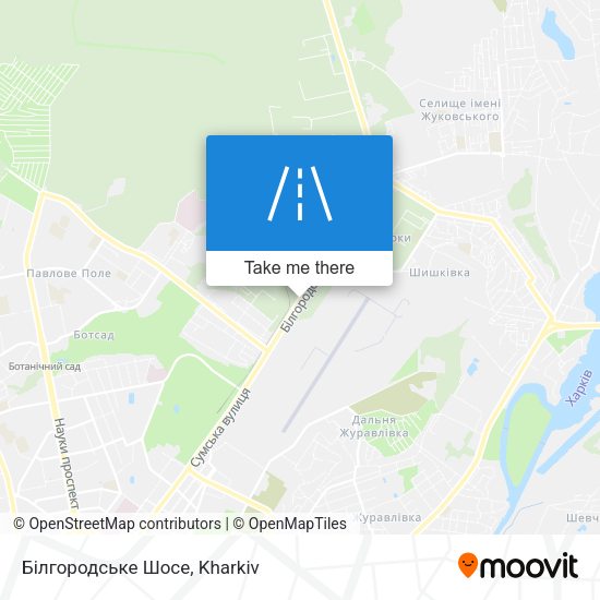 Білгородське Шосе map