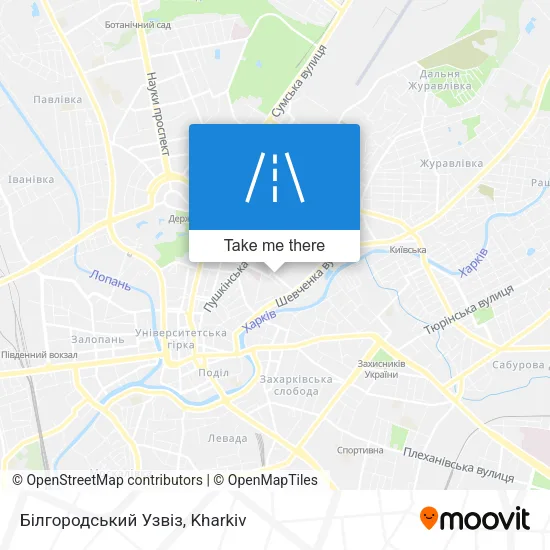 Карта Білгородський Узвіз