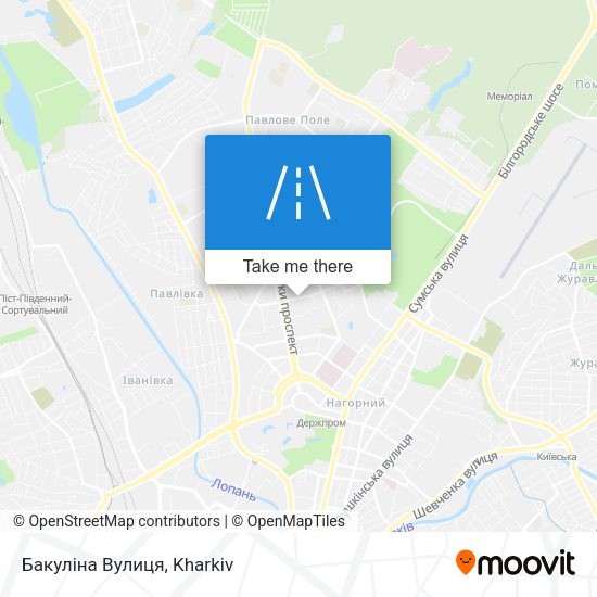 Карта Бакуліна Вулиця
