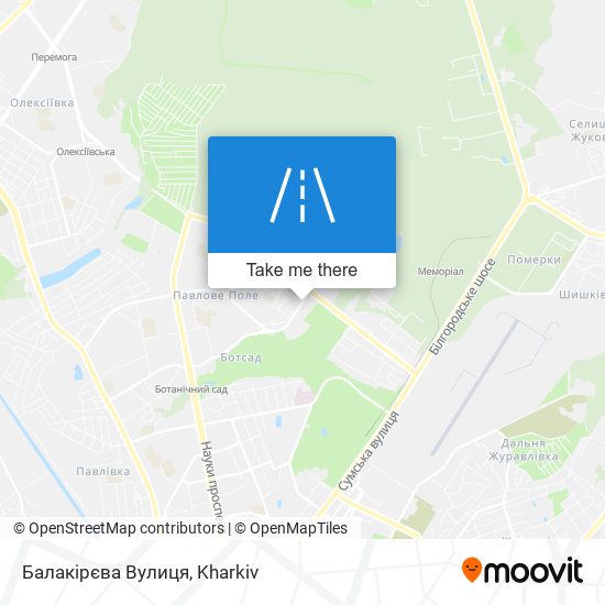 Балакірєва Вулиця map