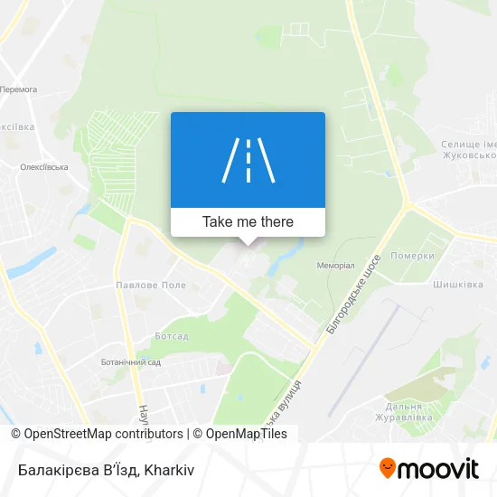 Карта Балакірєва В’Їзд