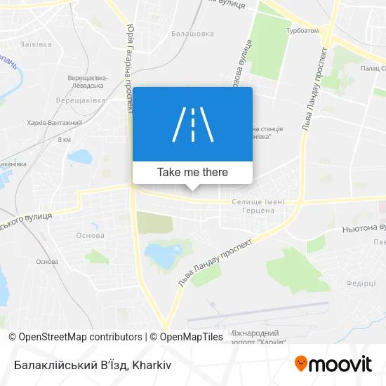 Карта Балаклійський В’Їзд