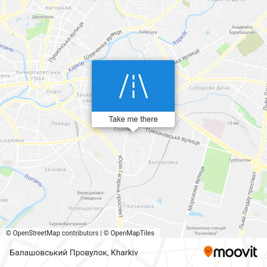 Карта Балашовський Провулок