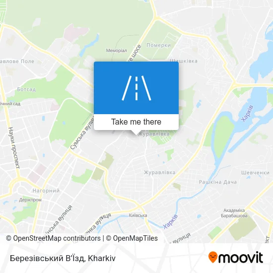 Карта Березівський В’Їзд