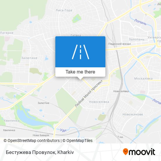 Бестужева Провулок map