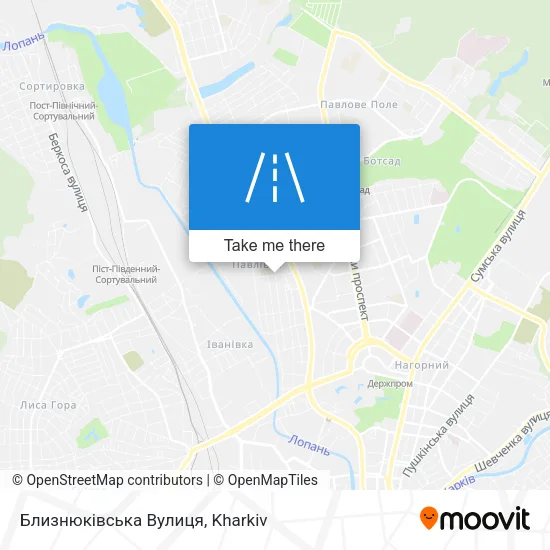 Карта Близнюківська Вулиця
