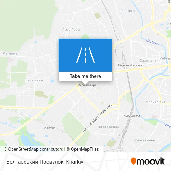 Карта Болгарський Провулок