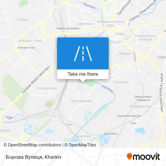 Карта Борова Вулиця