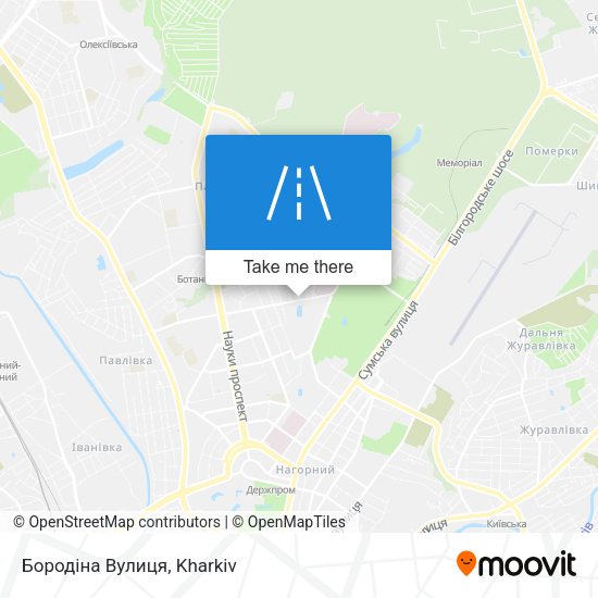 Бородіна Вулиця map