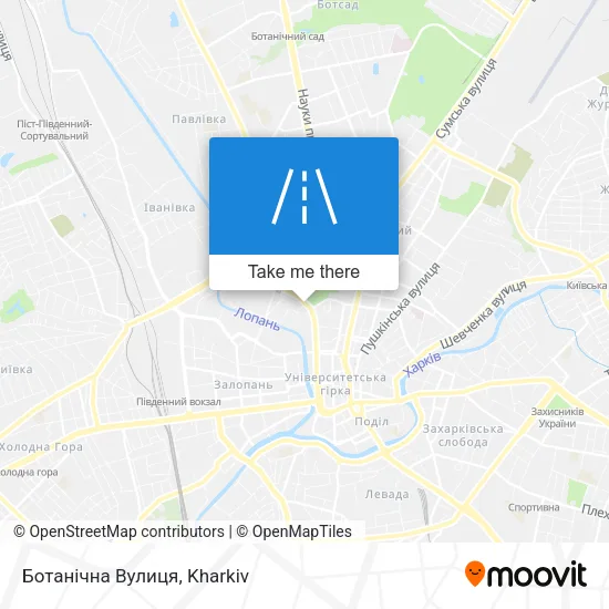 Карта Ботанічна Вулиця