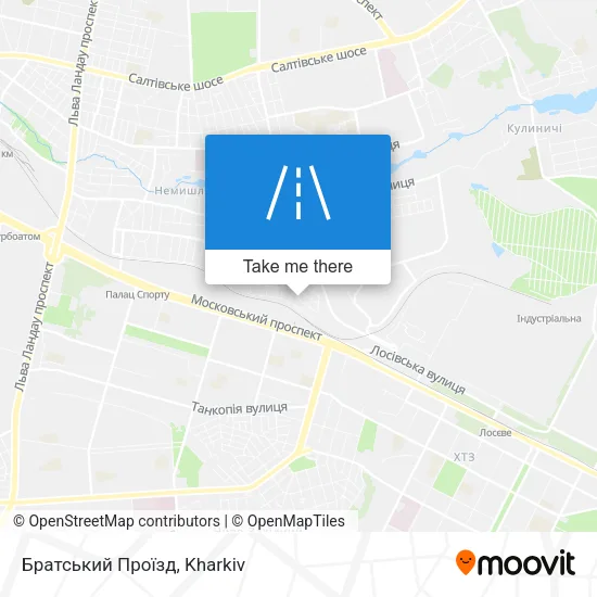 Карта Братський Проїзд