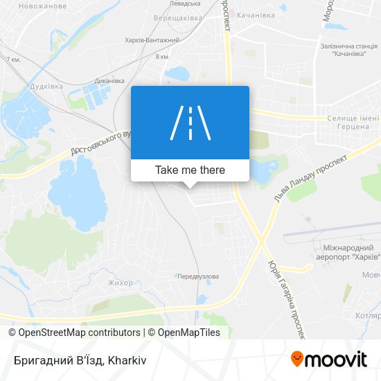 Бригадний В’Їзд map