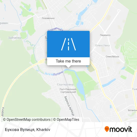 Карта Букова Вулиця