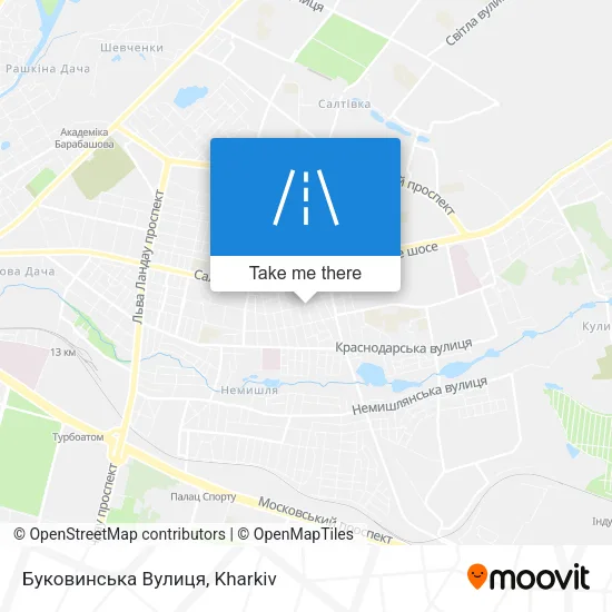 Карта Буковинська Вулиця