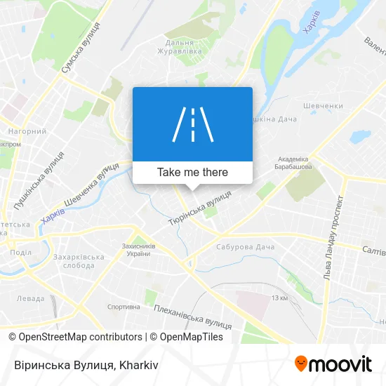 Карта Віринська Вулиця