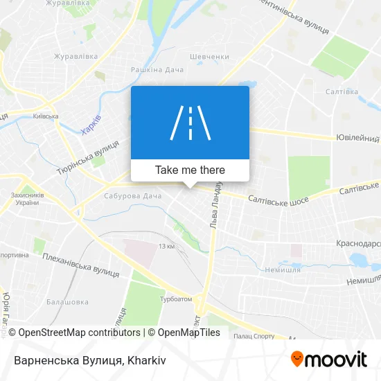 Карта Варненська Вулиця
