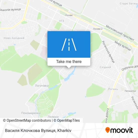 Карта Василя Клочкова Вулиця