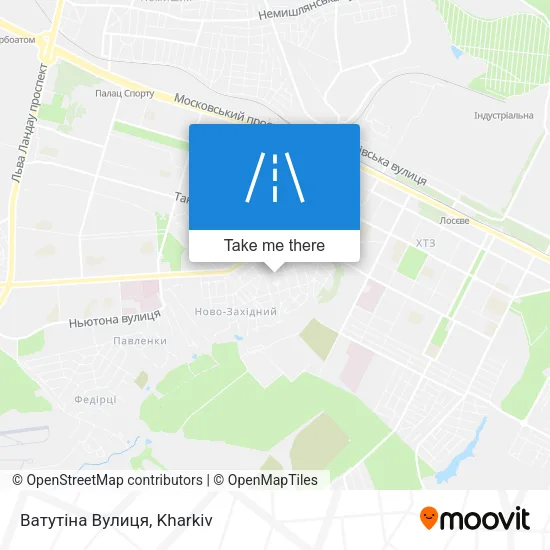 Карта Ватутіна Вулиця
