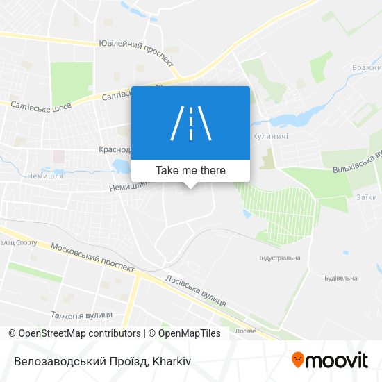 Карта Велозаводський Проїзд