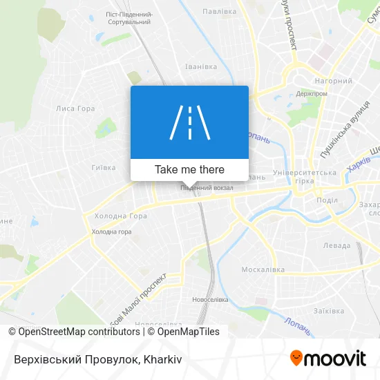 Карта Верхівський Провулок