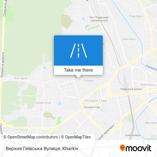 Карта Верхня Гиївська Вулиця