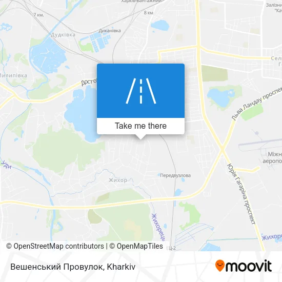 Карта Вешенський Провулок
