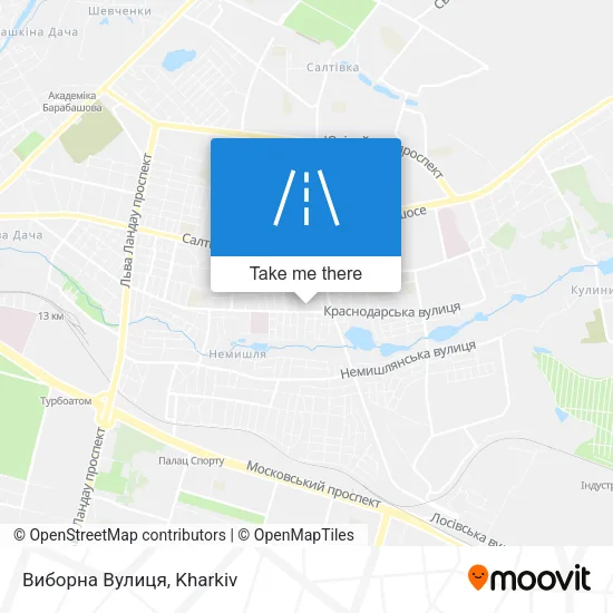 Карта Виборна Вулиця