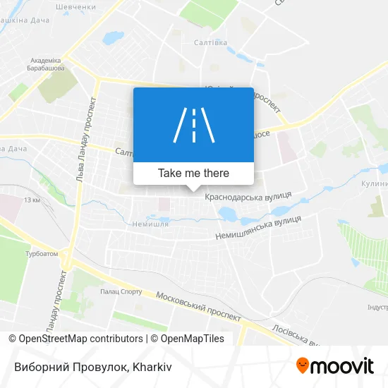 Карта Виборний Провулок