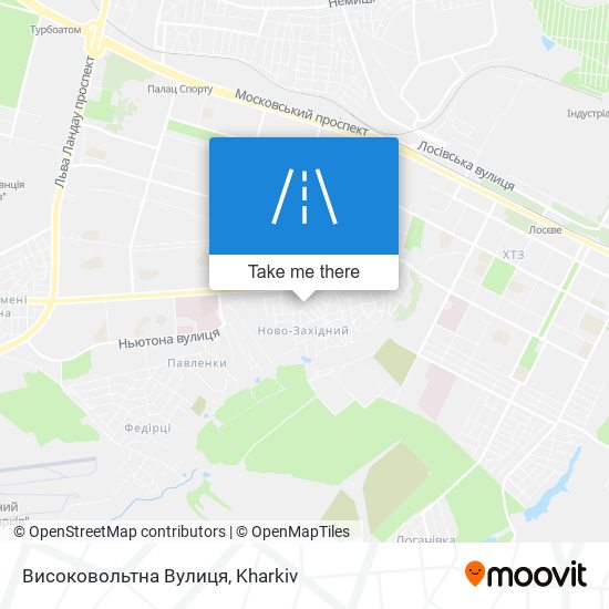 Високовольтна Вулиця map