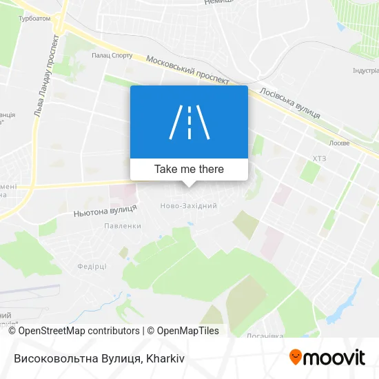 Карта Високовольтна Вулиця