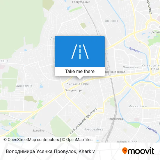 Карта Володимира Усенка Провулок